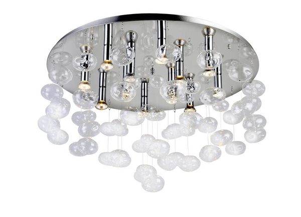 Sufitowa lampa kryształowa Luvia plafon crystals do salonu
