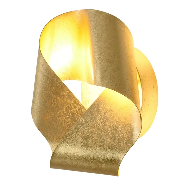 Kinkiet ścienny do sypialni Orchidia WL0120 LED 24W 3000K wstęga złoty