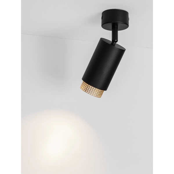 Reflektorowy kinkiet ścienny TORVILA LE45615 ruchomy złoty czarny