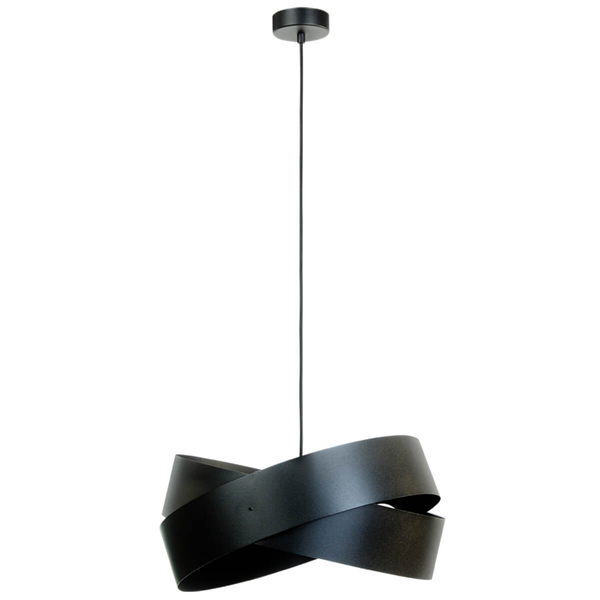 Zwisowa lampa sypialniana Tornado 1142 Zumaline metalowa czarna