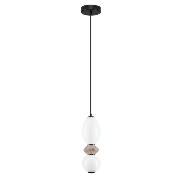 Lampa wisząca nad stół MONRETA LE45231 LED 12W 3000K mokka biała