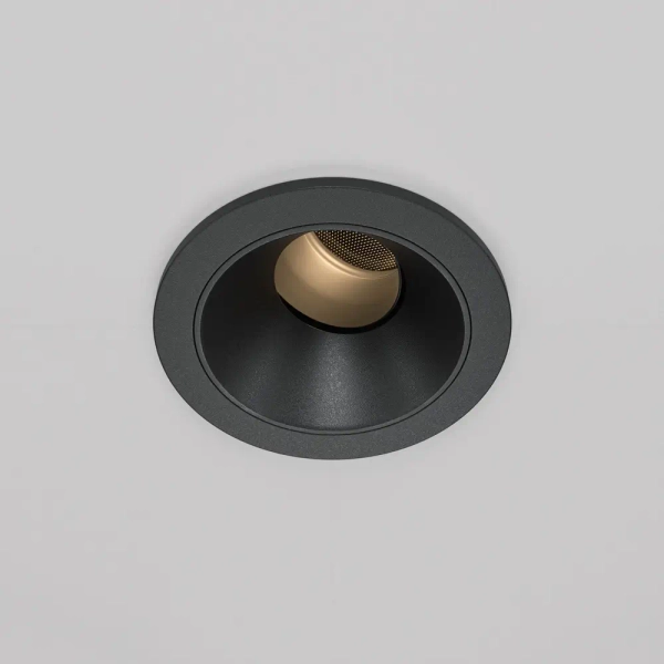 Wpuszczana ledowa oprawa Wise DL057-7W3K-B czarna