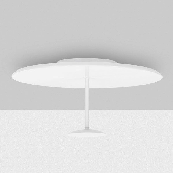 Nasufitowa lampa COLCHANI LE44666 LED 30W 3000K talerz metalowa biała