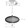 Industrialna LAMPA wisząca MESH 21423/45/02 Lucide loftowa OPRAWA metalowy ZWIS druciany złoty