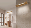 Lampa ścienna metalowa Dalen AZ5241 podłużna stylowa złota