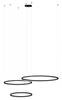 Lampa wisząca Halo AZ5349 120+100+80 LED 180W 3000-6000K pilot ring czarny