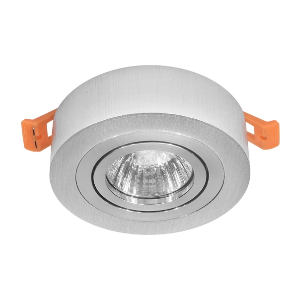 Sufitowa lampa 1007 Domeno LED okrągła krążek do salonu srebrna