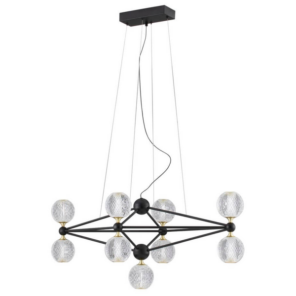 Lampa wisząca BOYA LE42738 LED 42W 3200K z funkcją ściemniania czarna