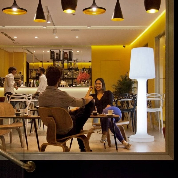 Podłogowa lampa ogrodowa Carmen LUMCR165OFNW King Home IP65 biała