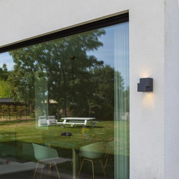 Kinkiet elewacyjny MARBO 5288001118 Lutec IP44 góra-dół zewnętrzny szary