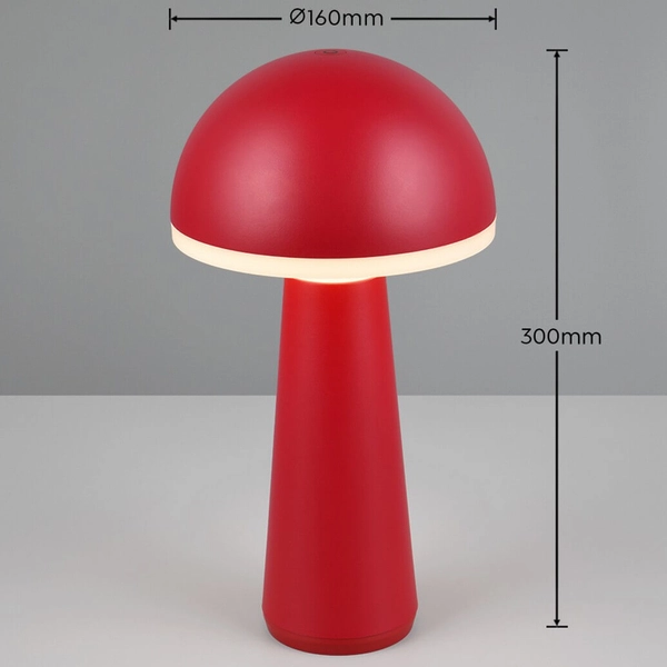 Stojąca lampka grzybek Fungo R57716110 IP54 LED 2W 3000-5000K czerwony