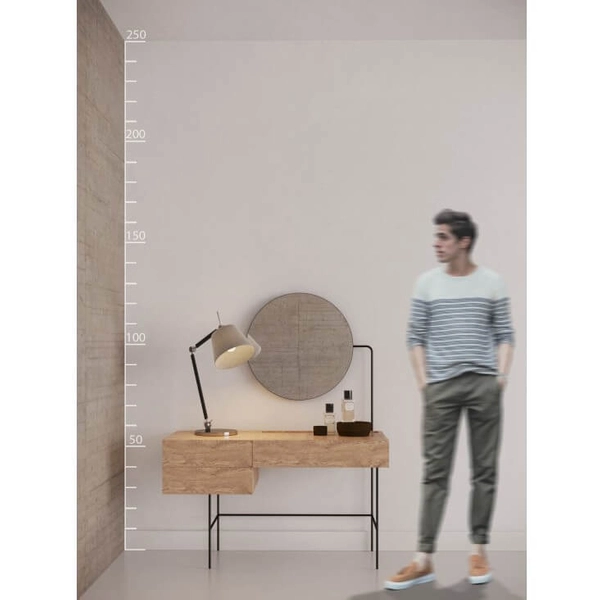 Metalowa lampa stołowa Zyta AZ4188+AZ2593 do sypialni czarna aluminium