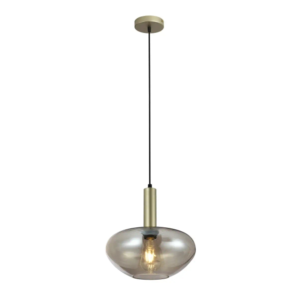 Wisząca lampa Gater PND-23541A-1-GD-CH szklana do jadalni złoty