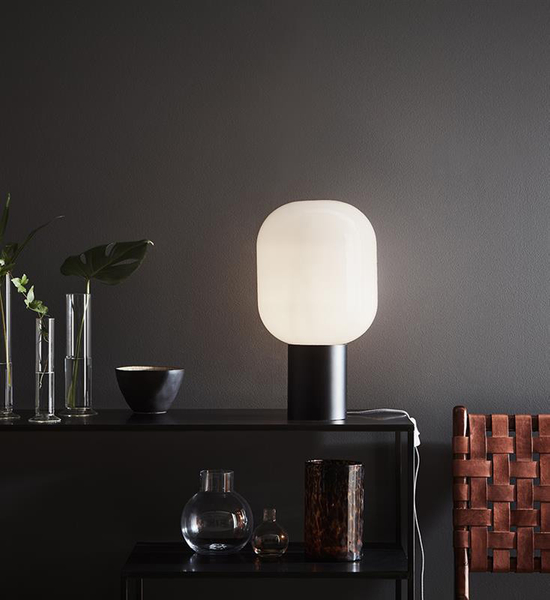 Nocna lampa sypialniana Brooklyn 107482 nowoczesna biała czarna