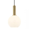 Wisząca lampa kulista 22071 zwis kula do sypialni złoty biały