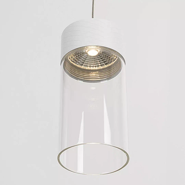 Minimalistyczna lampa wisząca FUSION P0646 LED 7W 3000K biała