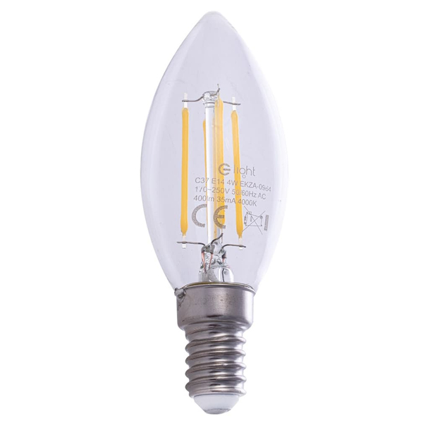 Żarówka świecznka EKZF0964 Eko-light E14 LED 4W 470lm szklana neutralna