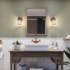 Zewnętrzny kinkiet ścienny Ashland Bay QN-ASHLANDBAY1-NBR-BATH Quintiesse IP44 mosiądz