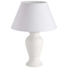 Ceramiczna lampa stołowa Donna 92724/05 z abażurem biała