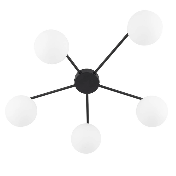 Lampa nasufitowa do salonu Elton 10262 bubbles czarna biała