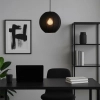 Loftowa wisząca lampa Dana ML1806 kula z tkaniny czarny