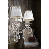Żyrandol LAMPA wisząca GRACE ARM247-08-G Maytoni abażurowa OPRAWA zwis glamour z kryształkami złoty biały