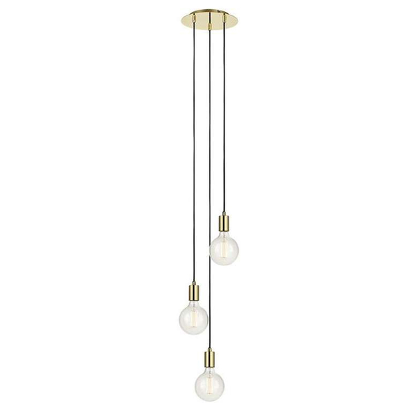 LAMPA wisząca SKY 106333 Markslojd metalowa OPRAWA zwis KASKADA przewody kable mosiądz