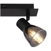 Sufitowa lampa ruchoma Claude 54307-2 czarna przydymiona