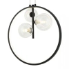 Ringowa zwisająca lampa 22064 LED 20W 3000K do salonu z żarówkami czarny