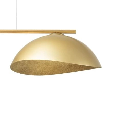 Zwisająca lampa nad stół Solar 40574 Sigma żywicowe klosze czarna złota