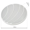 Ściemnialny plafon SHELL ML6171 LED 40W 3000-6000K z pilotem biały