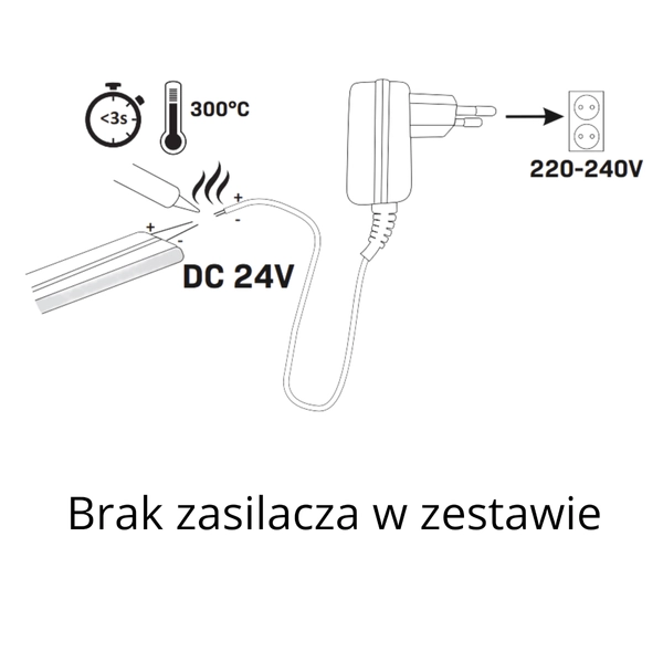 Taśma LED NEON 318053 40W IP65 5m biały różowy