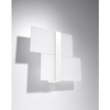 Biała lampa ścienna SL.1044 szklana lampa do przedpokoju