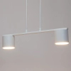 Podwójna zwisająca lampa Mila 2 41349 na belce do sypialni biały