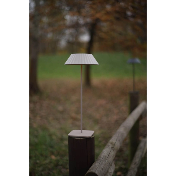 Lampa stołowa na taras MUFFIN T0065 LED 2,2W 2700K IP44 beżowa