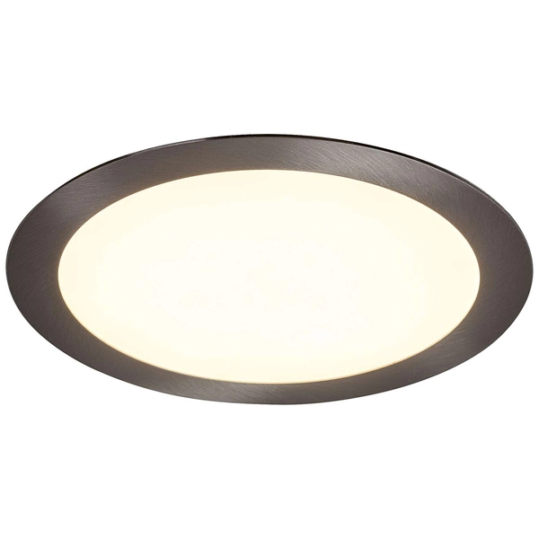 Wpust LAMPA sufitowa LOIS 5575 Rabalux okrągła OPRAWA podtynkowa LED 18W 3000K satynowy chrom