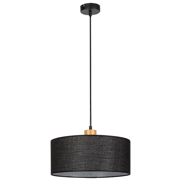 Okrągła lampa wisząca Miguel 3247 kuchenna z abażurem nad stół czarna