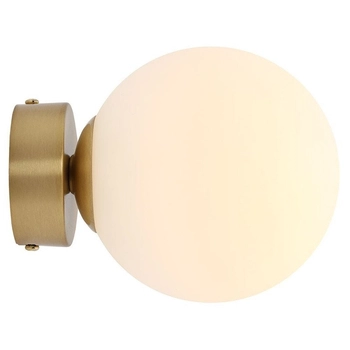 Ścienna kula szklana BALL 1076C40_S Aldex do przedpokoju mosiądz