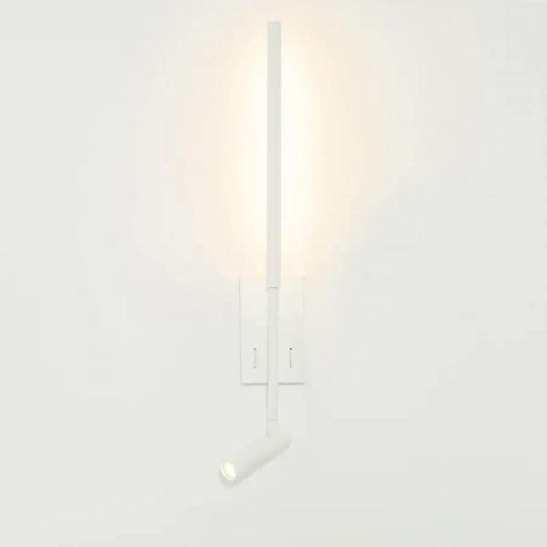 Ścienna podłużna lampa do czytania 23040 LED 2,5W+5W 3000K biała