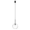 Skandynawska lampa wisząca Sphere 7848 salonowy zwis szklany czarny