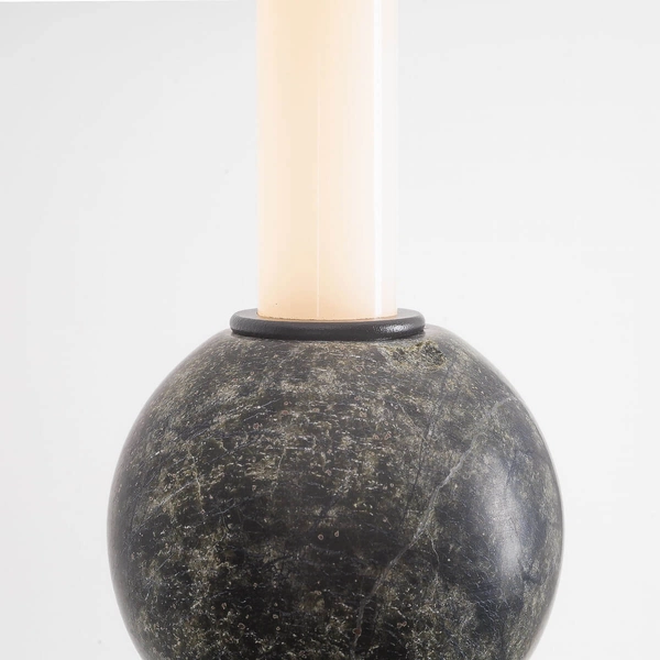 Wisząca lampa kamienna VERDES P0611 LED 10W 3000K tuba czarna