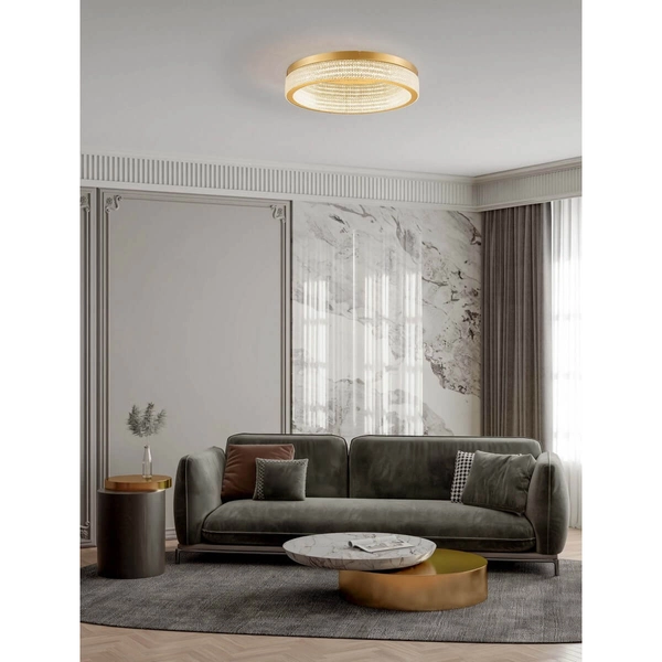 Sufitowy plafon do jadalni YOTAU LE44728 LED 70W 3000K złoty