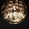 Szklana lampa wisząca z kryształami CRYSTAL P0076-01A-F4FZ glamour chrom