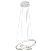 LAMPA wisząca VEN W-MD 9994/2 CR futurystyczna OPRAWA zwis LED 88W 3000K-6000K pierścienie rings chrom