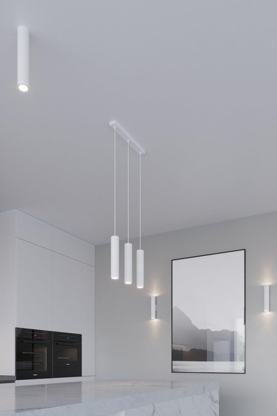 LAMPA wisząca SL.0325 metalowa OPRAWA zwis tuby białe