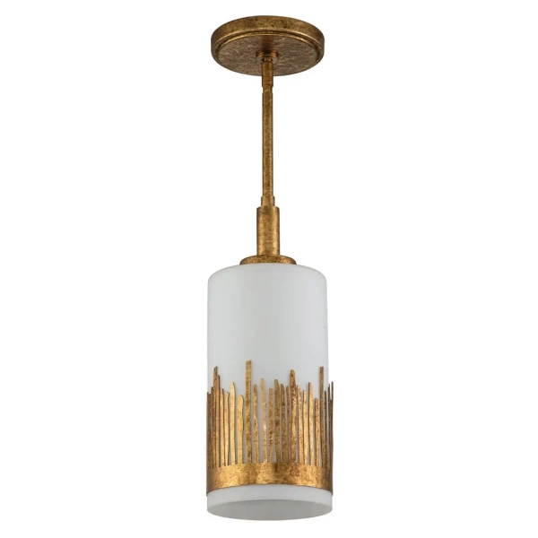 Podłużna zwisająca lampa Sawgrass QN-SAWGRASS-MP-DG-O szklana złota