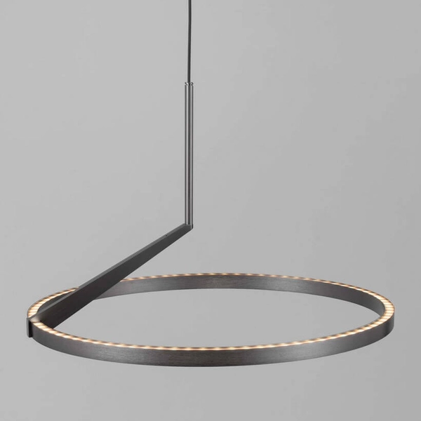 Zwisowa lampa do salonu ZUDANEZ LE44648 LED 31W 2700-4000K ring szara