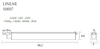LAMPA sufitowa LINEAR S0007 Maxlight metalowa OPRAWA belka LED 18W 4000K do systemu szynowego 3 - fazowego czarna