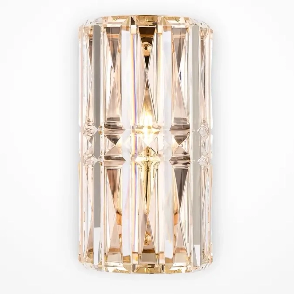 Dekoracyjny kinkiet Facet MOD094WL-01G Maytoni kryształ glamour złoty