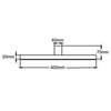 Kinkiet ścienny nad lustro Nevada LP-778/1W M BK Light Prestige LED 12W 4000K IP44 czarny